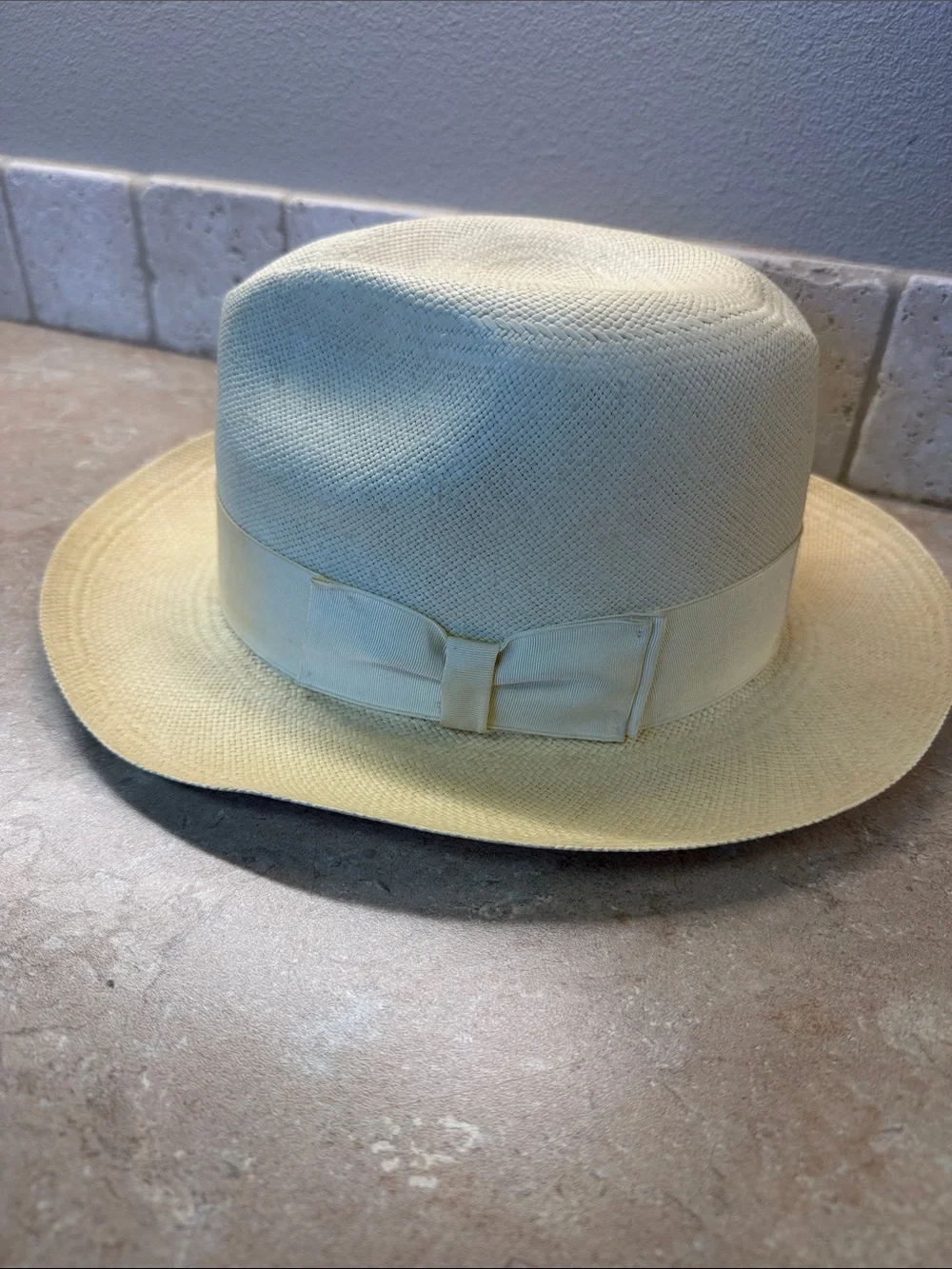 Stetson fedora Straw Hat size 7 5/8